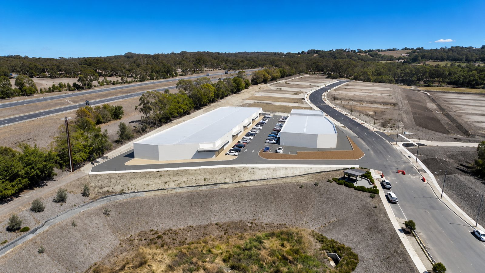 Mt Barker retail development aerial
